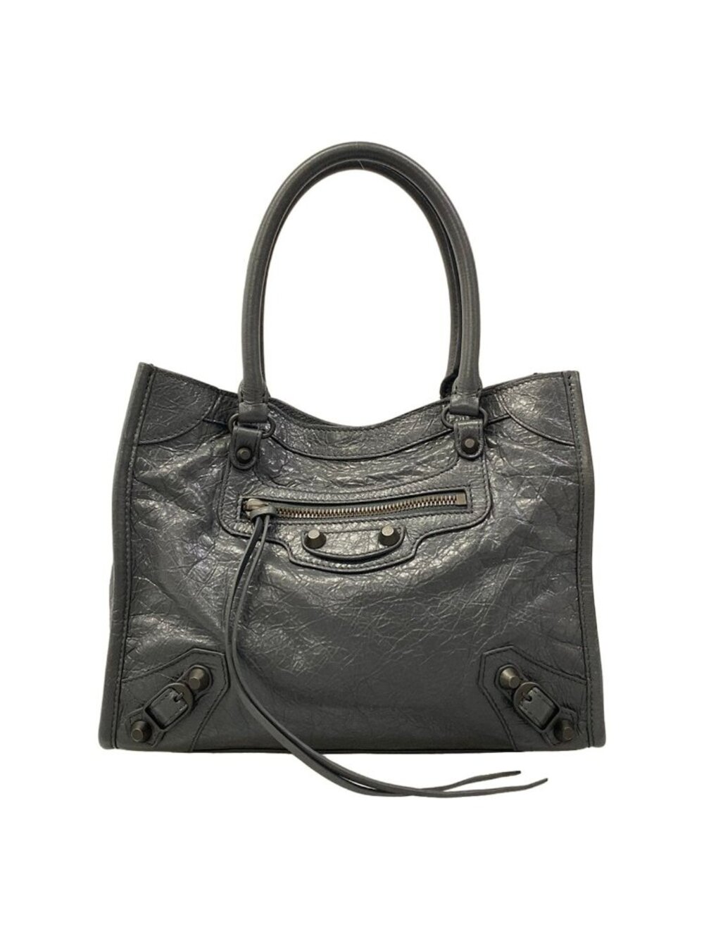 Balenciaga Tote Le City Mini Dark Gray Leather